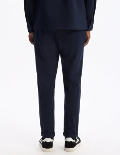 Celio Pantalon slim coton stretch - marine^Homme Pantalons 24H|Pantalons
