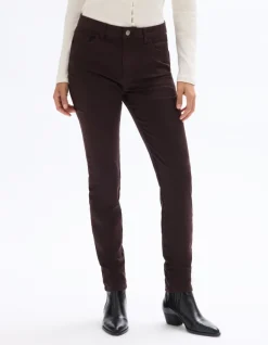 Celio Pantalon slim ultra-extensible - marron^Femme Pantalons