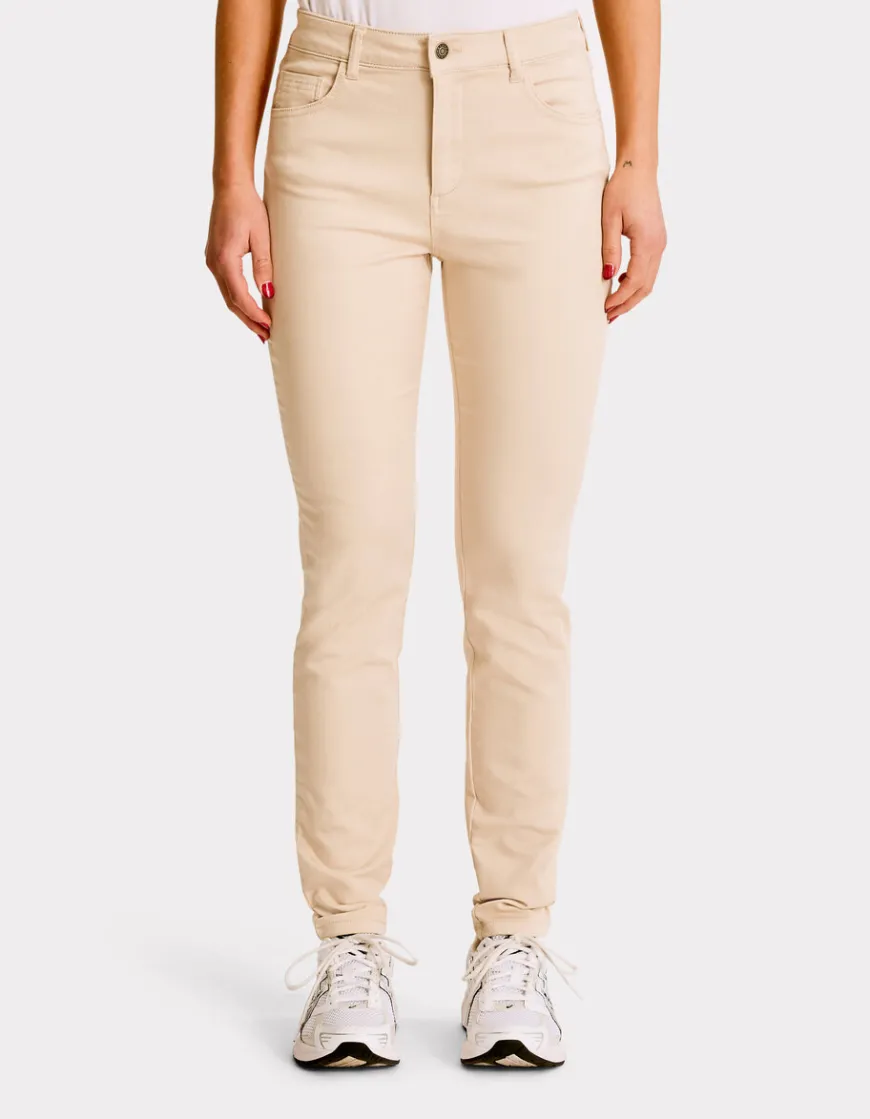 Celio Pantalon slim ultrastretch - beige^Femme Pantalons