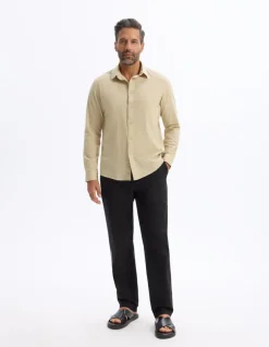 Celio Pantalon straight 100% coton -^Homme Pantalons