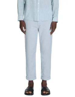 Celio Pantalon straight en lin et coton -^Homme Pantalons En Lin|Pantalons