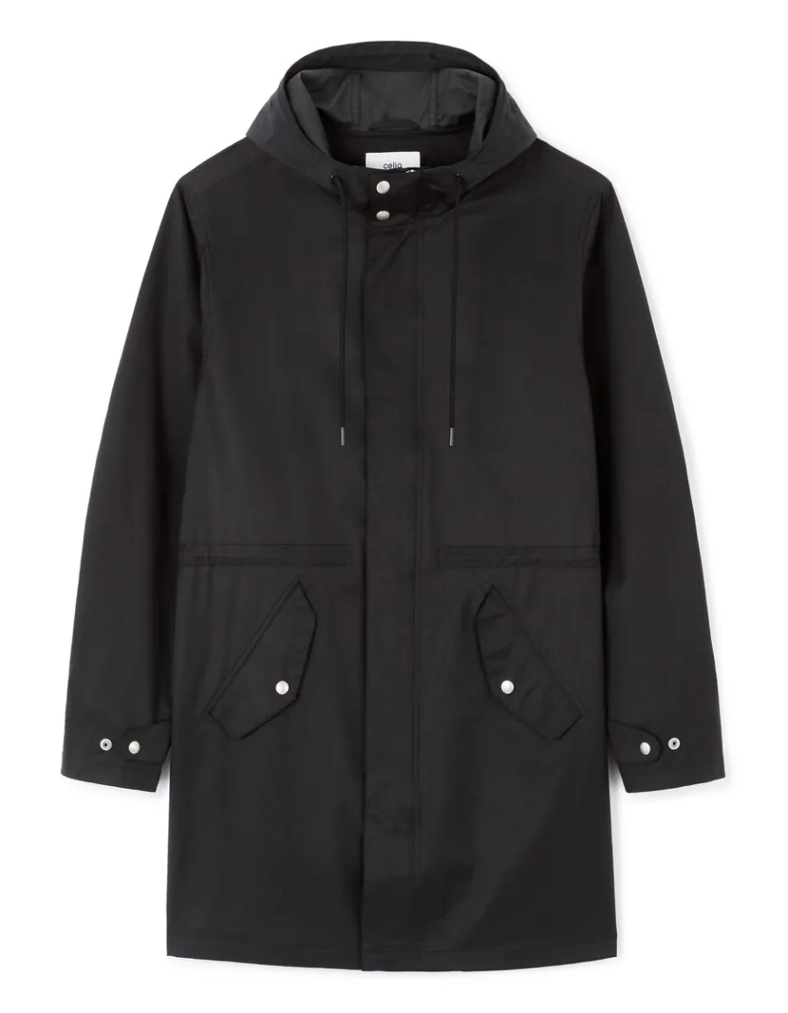 Celio Parka à capuche et 2 poches -^Homme Manteaux|Parkas