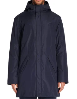 Celio Parka longue à capuche - marine^Homme Manteaux|Parkas