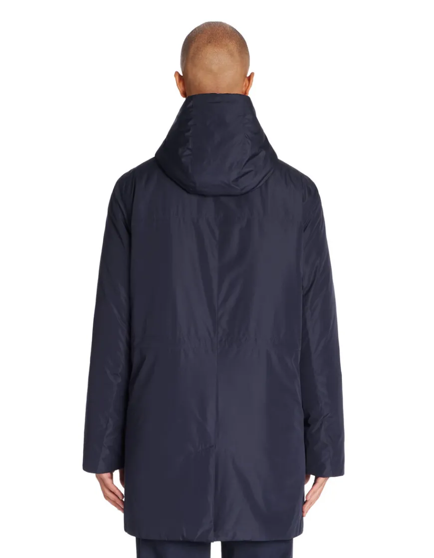 Celio Parka longue à capuche - marine^Homme Manteaux|Parkas