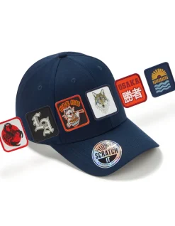 Celio Patch scorpion - blanc^Homme Casquettes