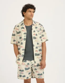 Celio Pokémon - Chemise beige Ramoloss^Homme Collabs|Costumes Casual