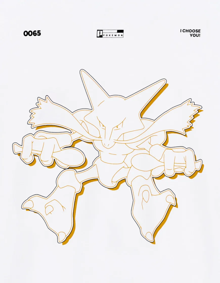 Celio Pokémon - T-shirt Alakazam^Homme Collabs|T-Shirts
