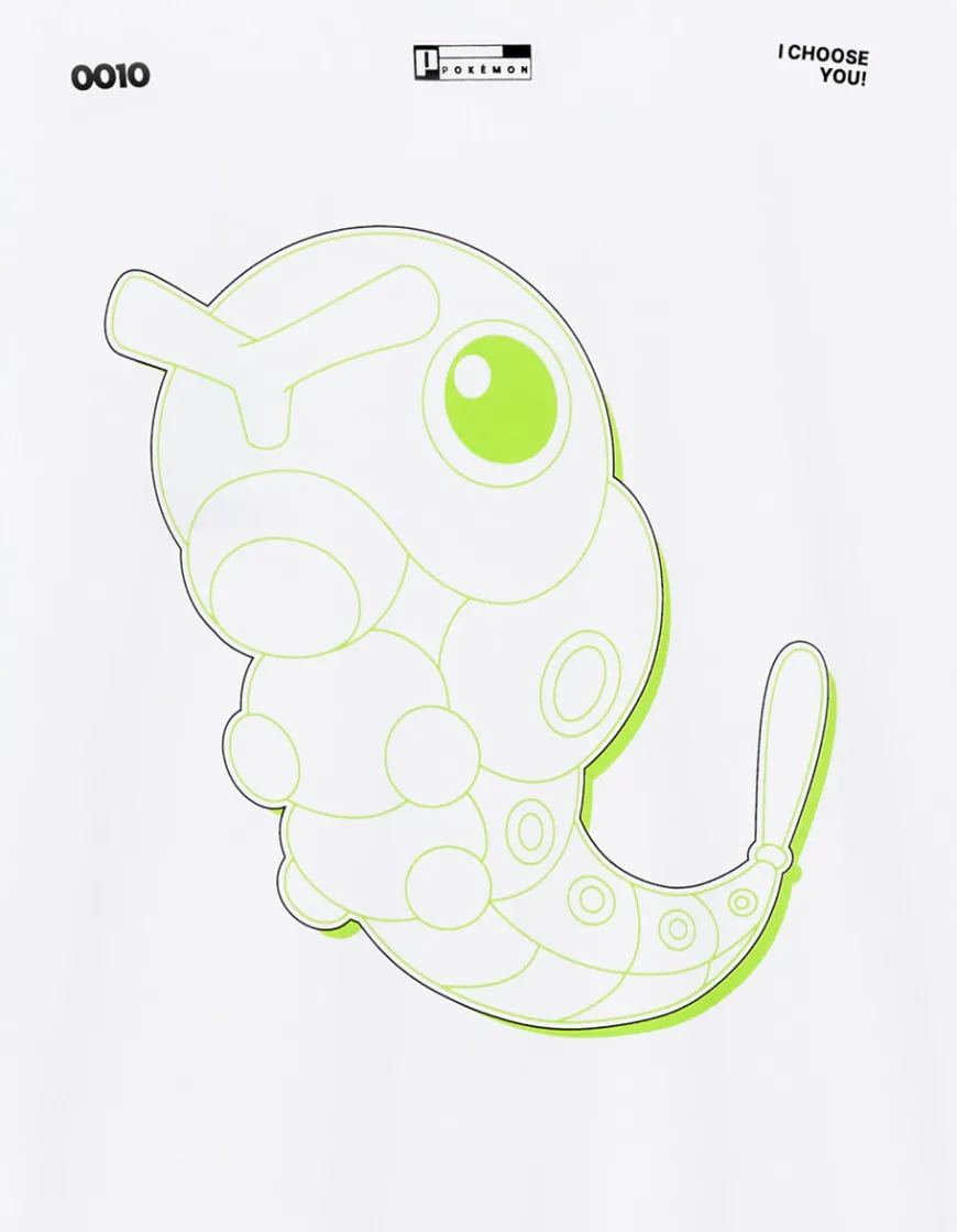 Celio Pokémon - T-shirt Chenipan^Homme Collabs|T-Shirts