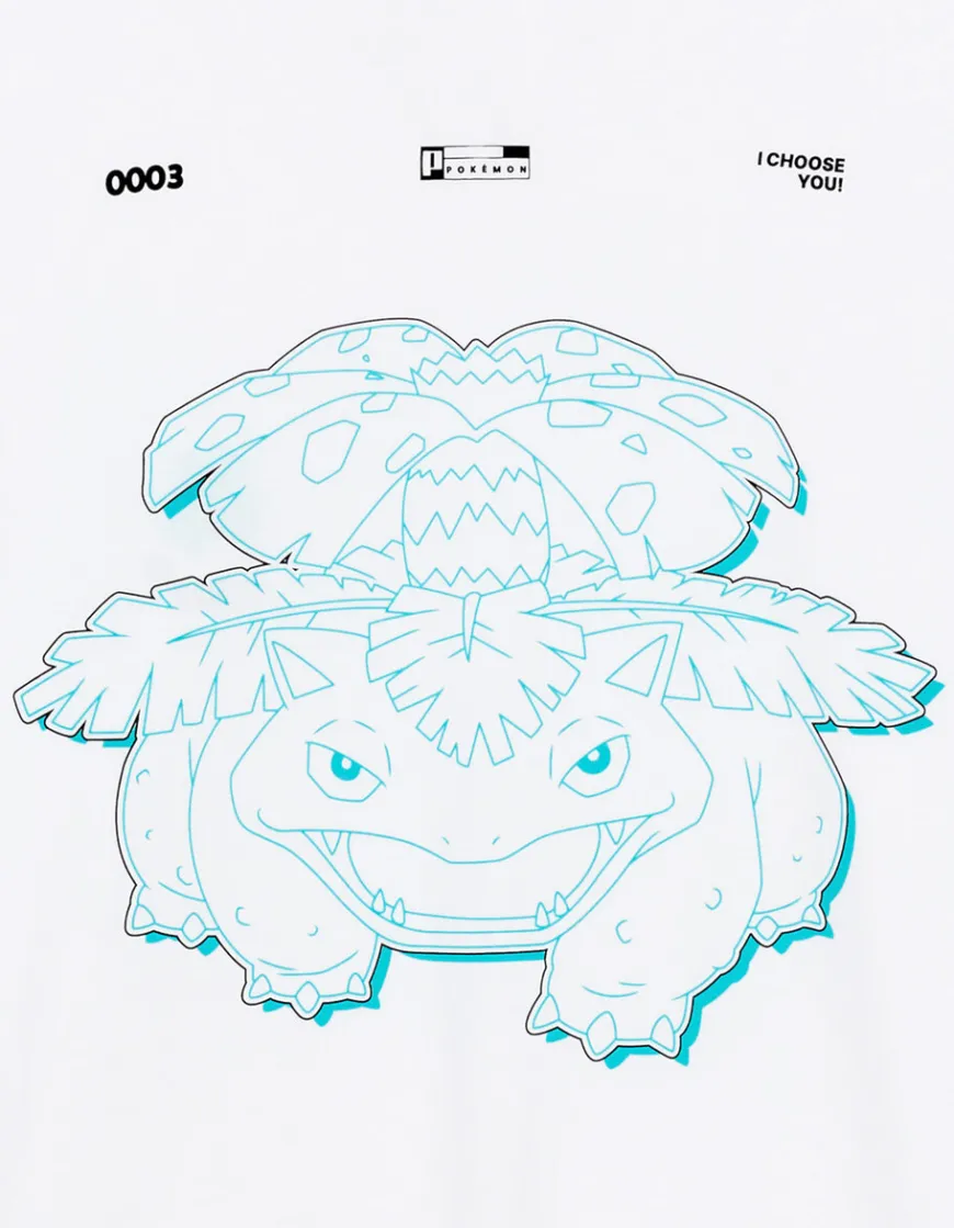 Celio Pokémon - T-shirt Florizarre^Homme Collabs|T-Shirts
