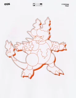 Celio Pokémon - T-shirt Magmar^Homme Collabs|T-Shirts
