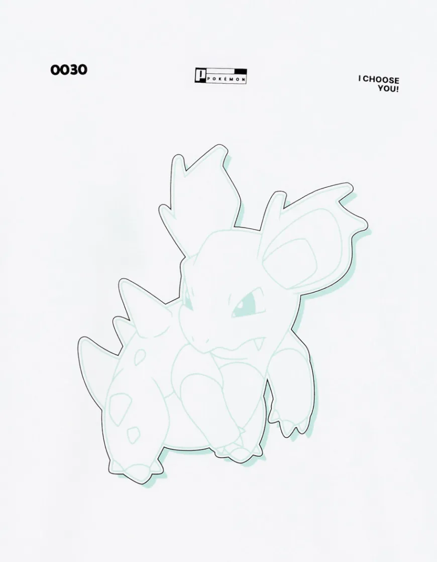 Celio Pokémon - T-shirt Nidorina^Homme Collabs|T-Shirts
