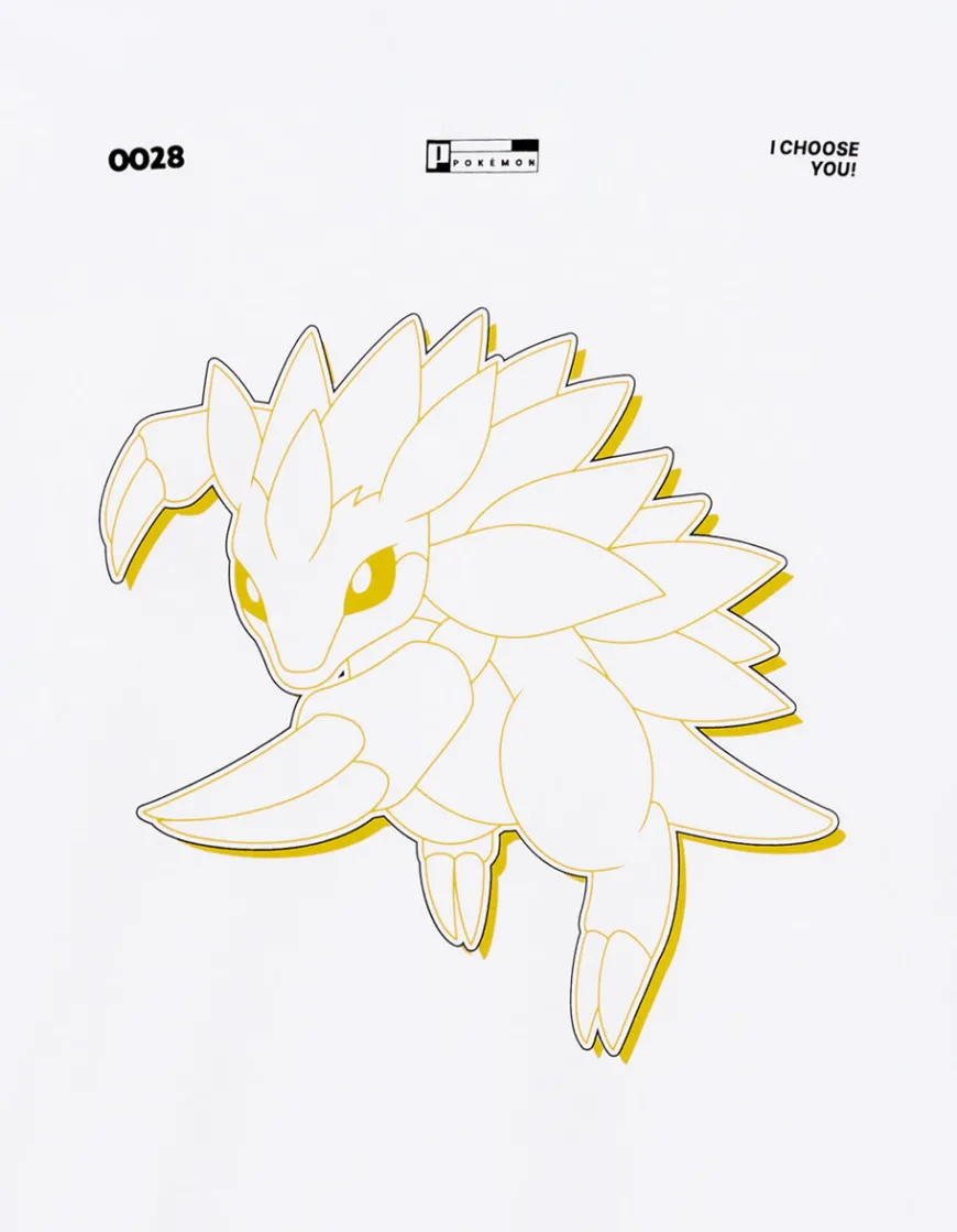 Celio Pokémon - T-shirt Sablaireau^Homme Collabs|T-Shirts