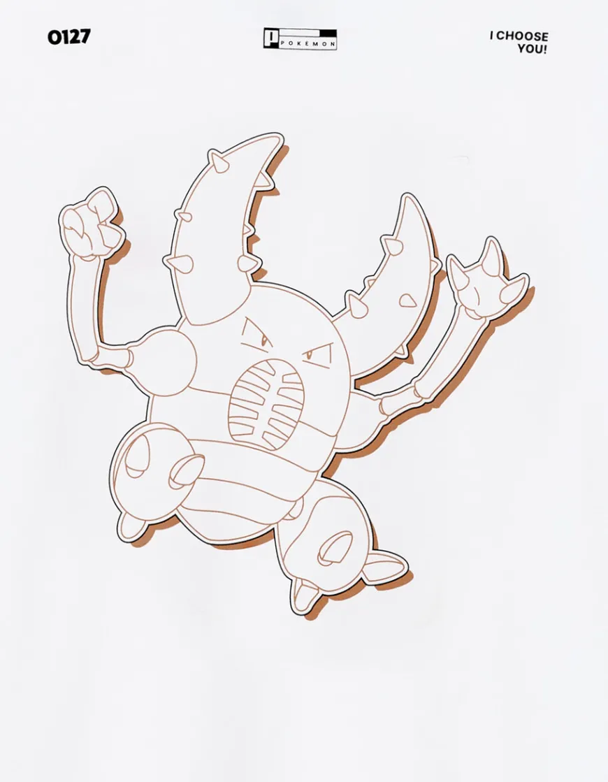 Celio Pokémon - T-shirt Scarabrute^Homme Collabs|T-Shirts