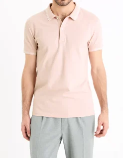 Celio Polo piqué slim en coton stretch -^Homme Polos