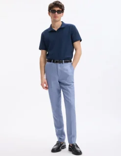 Celio Polo regular 100% coton - marine^Homme Polos
