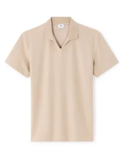 Celio Polo regular col cubain en coton mélangé - sand^Homme Polos