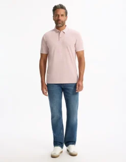 Celio Polo regular coton mélangé - rose^Homme Polos