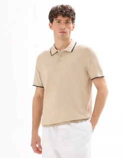 Celio Polo regular en jersey fantaisie - sand^Homme Polos