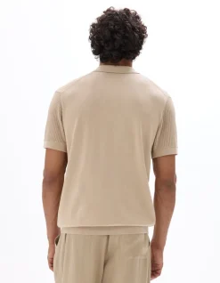 Celio Polo regular en maille 100% coton - sand^Homme Polos