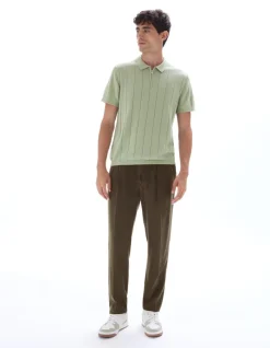 Celio Polo regular en maille col zippé -^Homme Polos