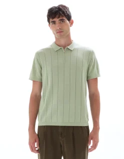 Celio Polo regular en maille col zippé -^Homme Polos