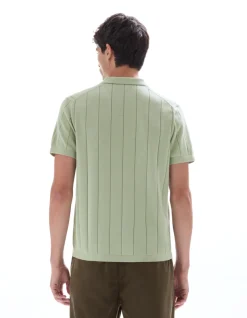 Celio Polo regular en maille col zippé -^Homme Polos