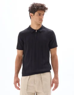 Celio Polo regular en maille col zippé -^Homme Polos