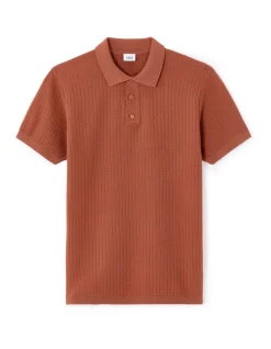 Celio Polo regular en maille et jeu de point -^Homme Polos