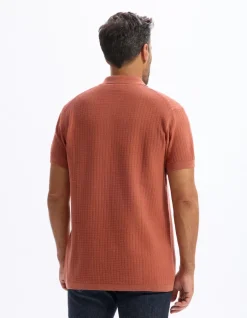 Celio Polo regular en maille et jeu de point -^Homme Polos