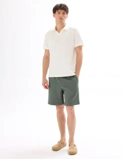 Celio Polo regular en maille gaufré - écru^Homme Polos