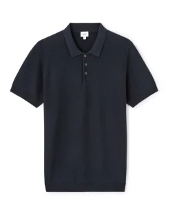 Celio Polo regular en maille texturée 100% coton - marine^Homme Polos