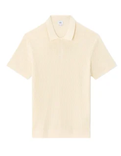 Celio Polo regular maille côtelé - beige^Homme Polos