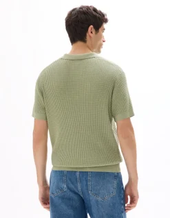 Celio Polo regular maille côtelé -^Homme Polos