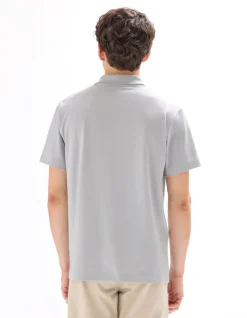 Celio Polo regular matière technique - gris clair^Homme Polos