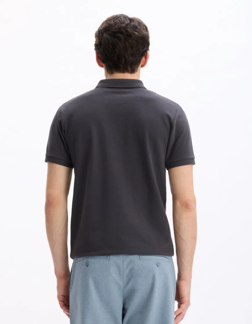 Celio Polo slim coton mélangé -^Homme Polos