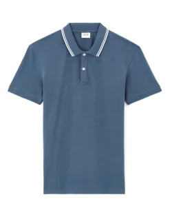 Celio Polo slim coton stretch - bleu foncé^Homme Polos