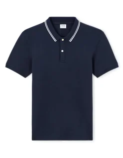 Celio Polo slim coton stretch - marine^Homme Polos