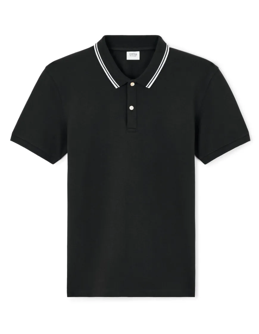 Celio Polo slim coton stretch -^Homme Polos