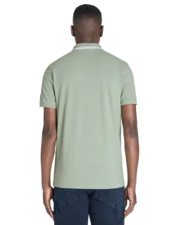 Celio Polo slim coton stretch - gris vert^Homme Polos