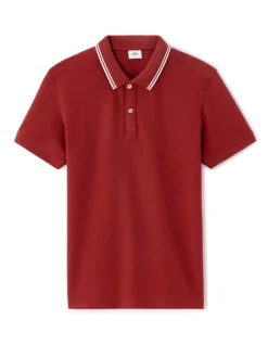 Celio Polo slim coton stretch - marron^Homme Polos