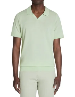 Celio Polo slim en maille 100% coton - vert^Homme Polos