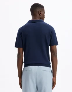 Celio Polo slim en maille 100% coton - marine^Homme Polos