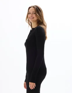 Celio Pull à col rond boutonné -^Femme Pulls