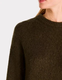Celio Pull à col rond en maille soufflée - marron^Femme Pulls
