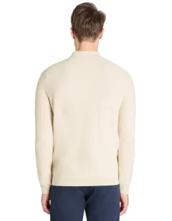 Celio Pull col polo 100% coton - beige^Homme Pulls