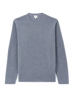 Celio Pull col rond 100% coton - bleu^Homme Pulls