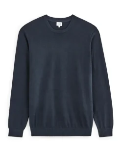 Celio Pull col rond 100% coton - marine^Homme Pulls