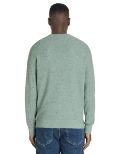 Celio Pull col rond coton mélangé - vert^Homme Pulls