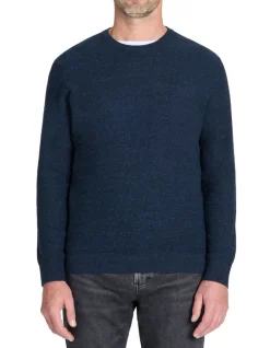 Celio Pull col rond coton mélangé - marine^Homme Pulls