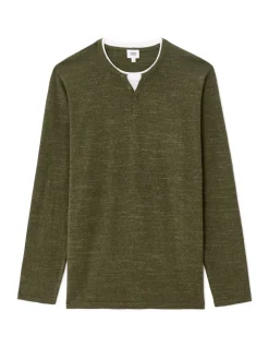 Celio Pull col tunisien coton mélangé - kaki^Homme Pulls